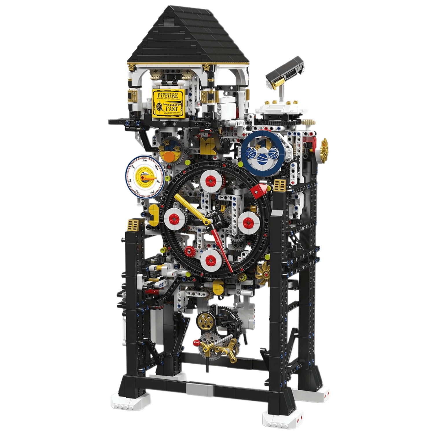 Motorised Cyberpunk Mechanical Clock 3180pcs