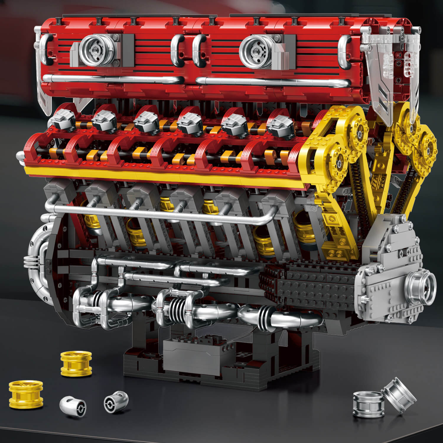 The Ultimate Italian Supercar V12 Engine 4718pcs