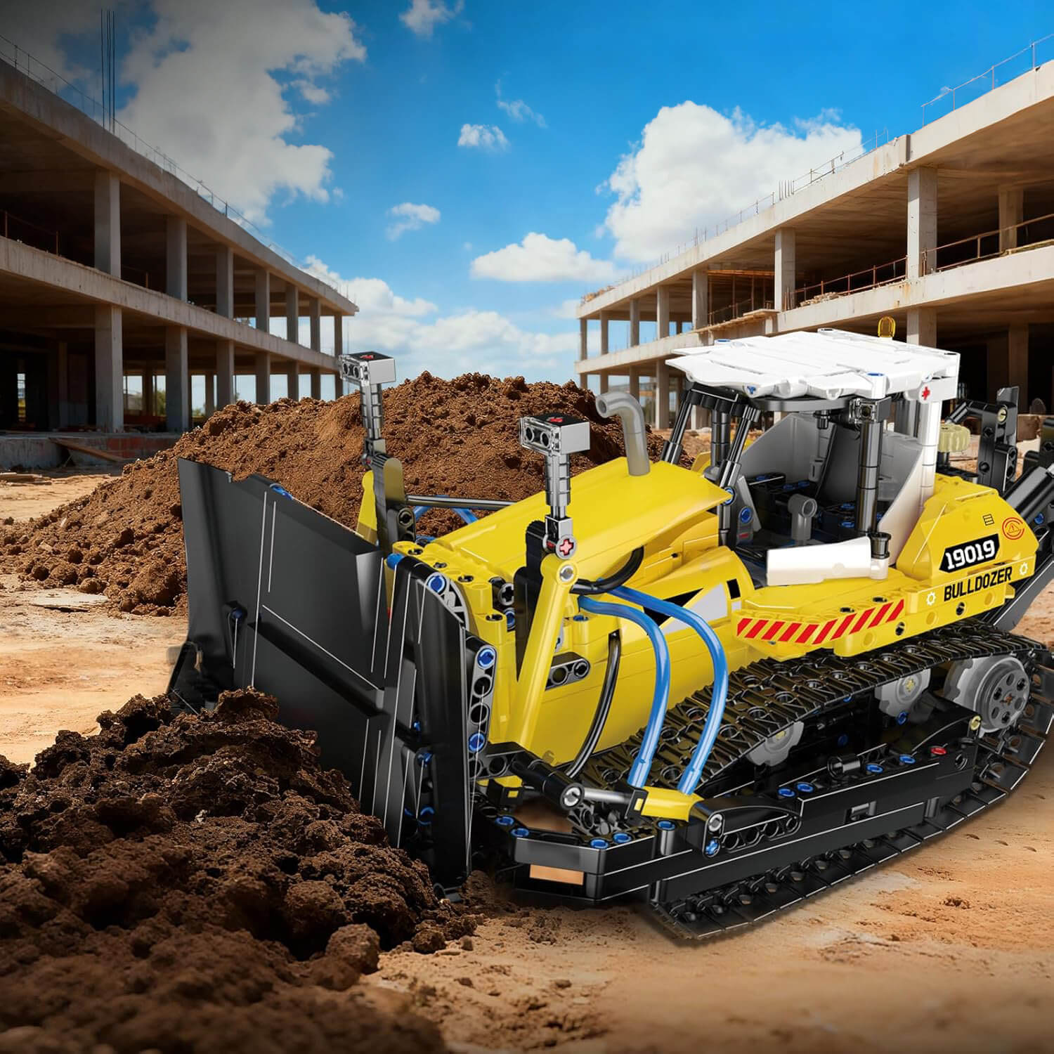 Pneumatic Bulldozer 1199pcs