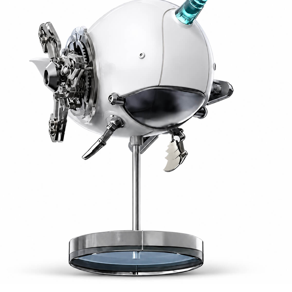 Mechanical Ocean Narwhal - Metal Construction Set