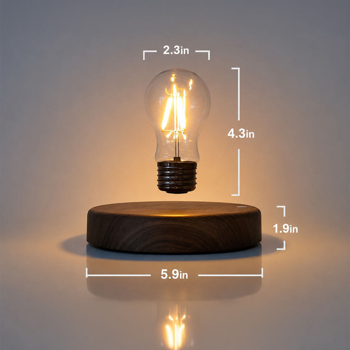 The Levitating Edison Lamp