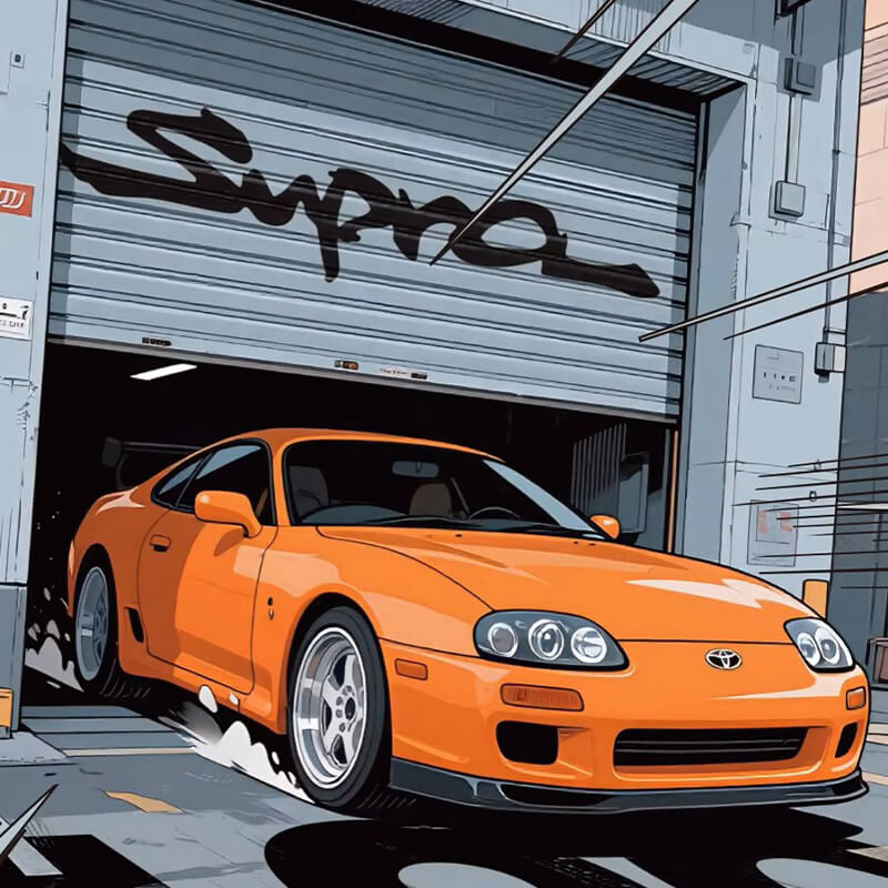 Toyota Supra A80 348pcs