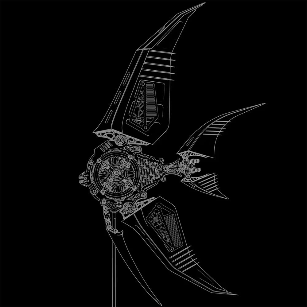 Abyss Angelfish - Metal Construction Set