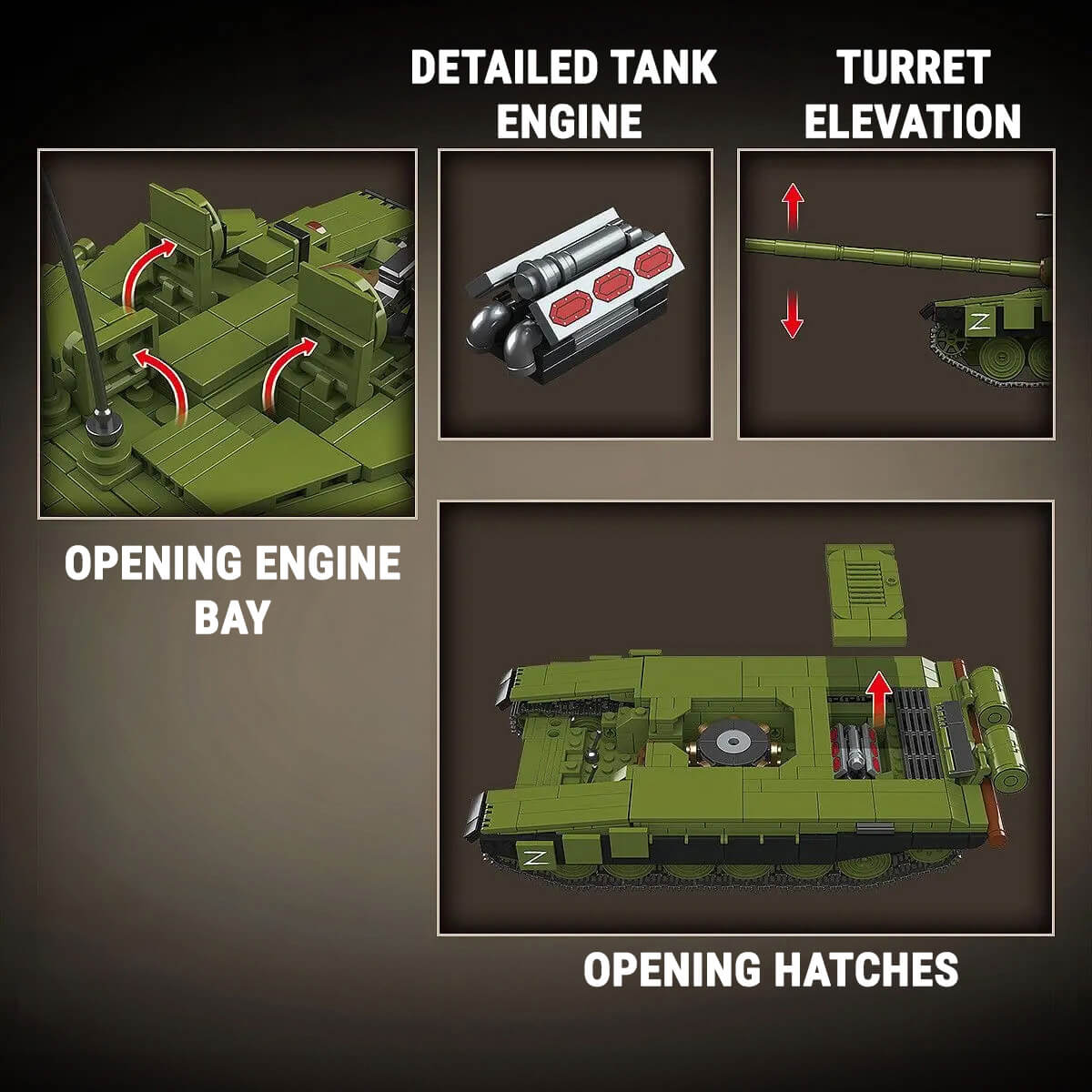 T-90A Main Battle Tank 1199pcs