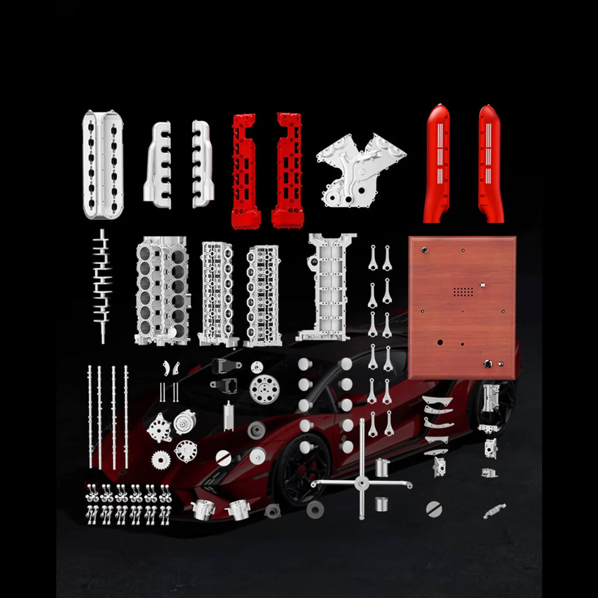 The Ultimate Italian V12 Metal Engine - Metal Construction Set