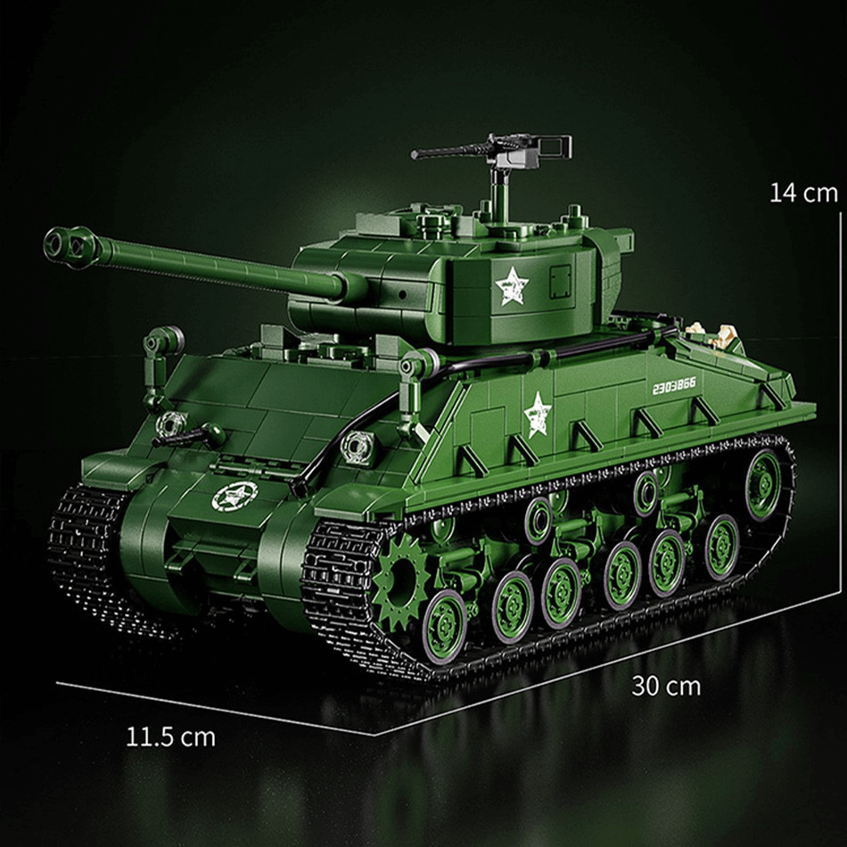 M4 Sherman Tank 1681pcs