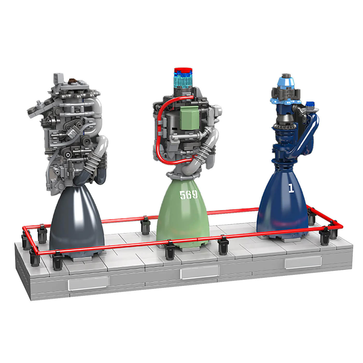 Methalox Rocket Engine Showcase 495pcs