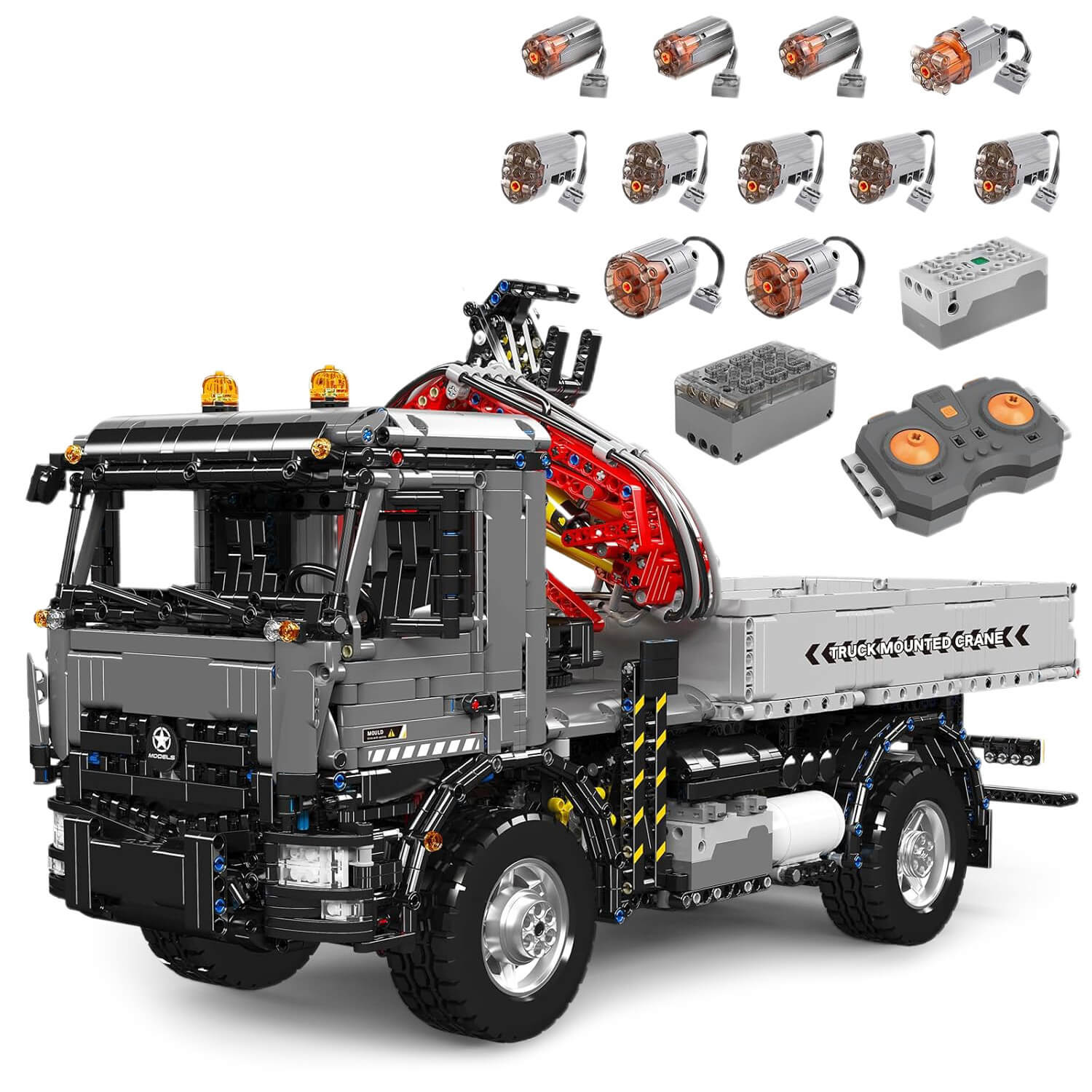 Remote-Controlled Construction Crane Truck 3766pcs