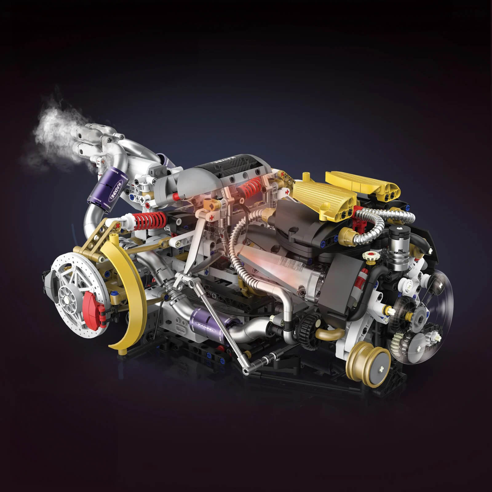 V8 Rear Supercar Powertrain 1393pcs