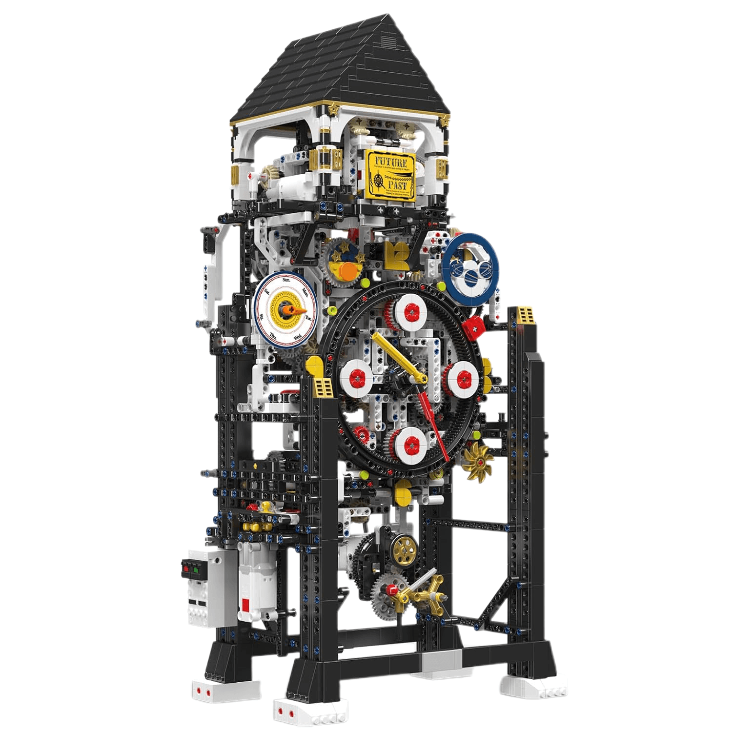 Motorised Cyberpunk Mechanical Clock 3180pcs