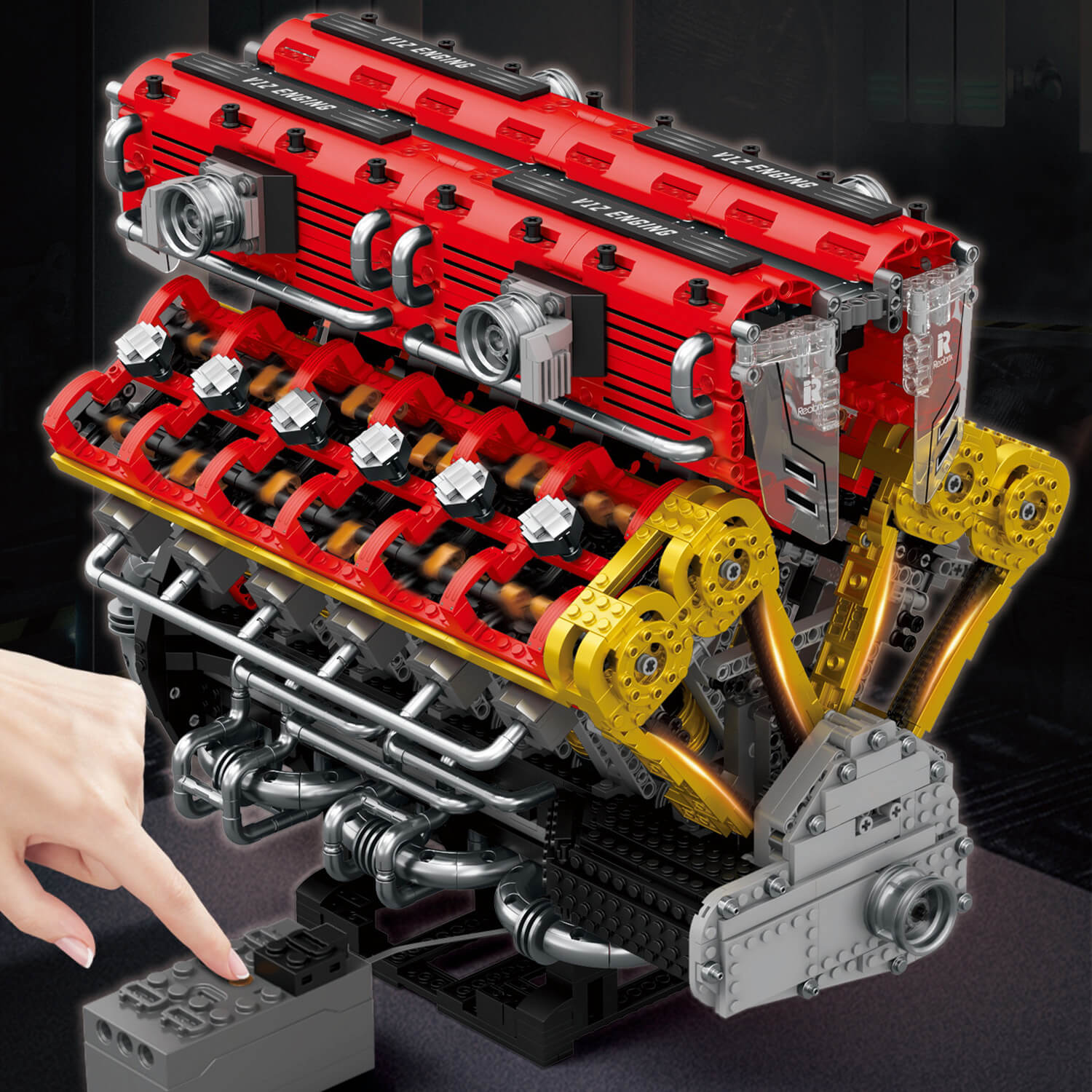 The Ultimate Italian Supercar V12 Engine 4718pcs