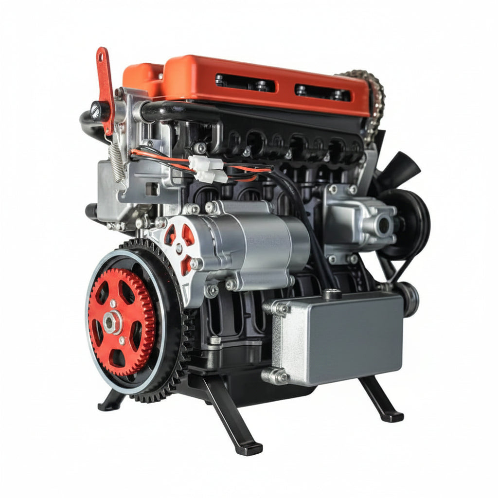 Classic Inline 4 Engine - Metal Construction Set