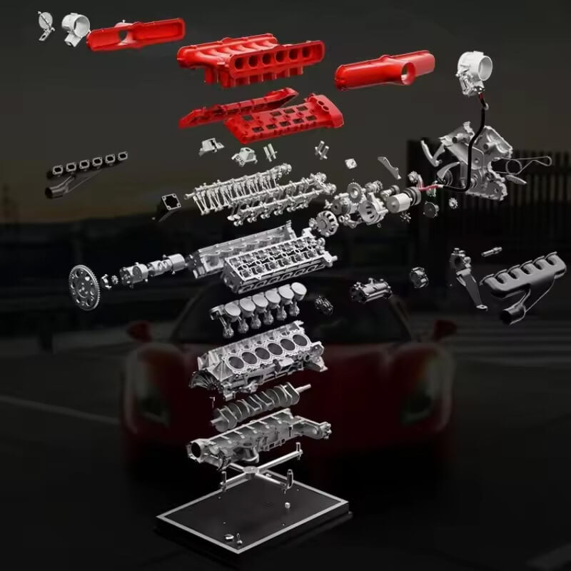Italian V12 Metal Engine - Metal Construction Set