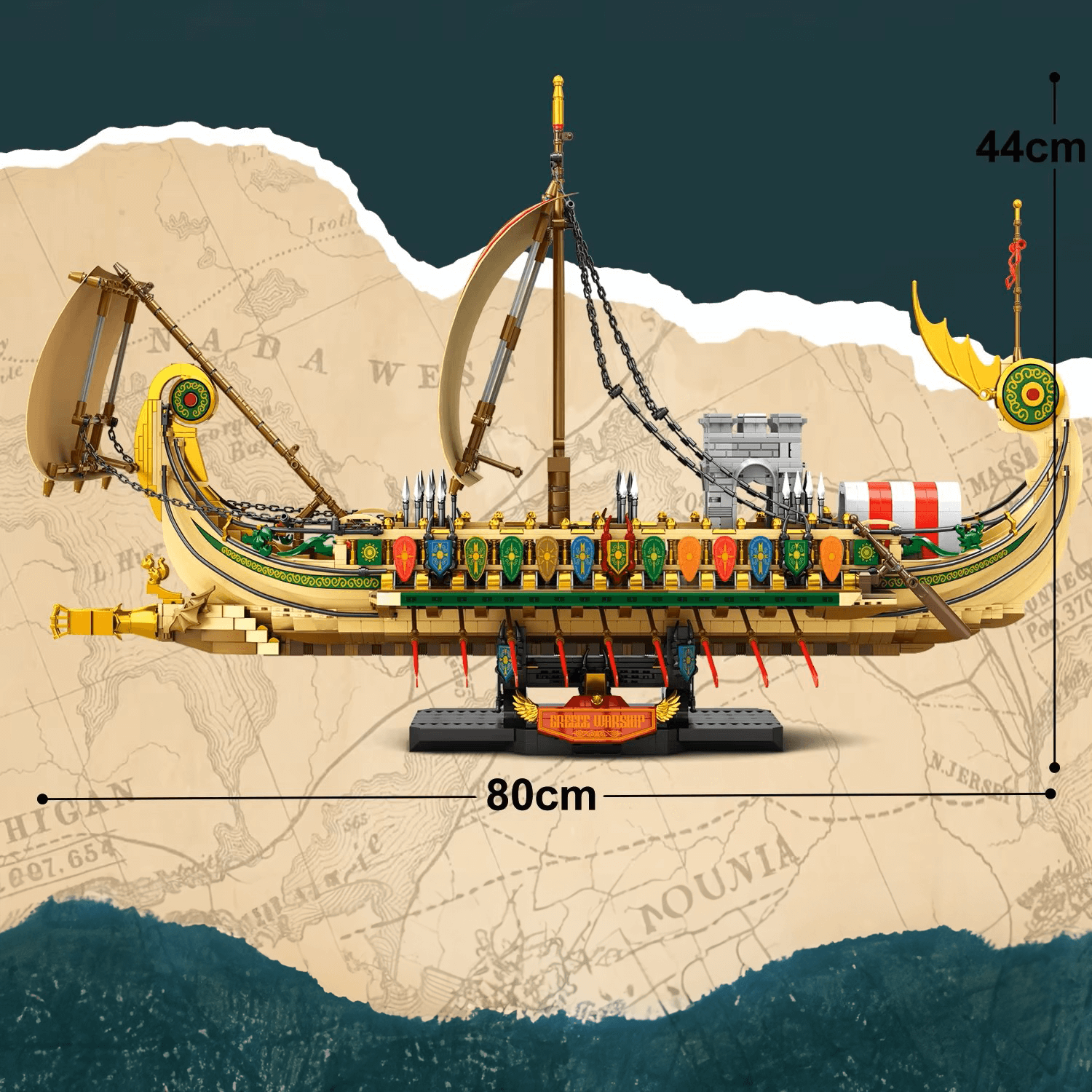 Greek Warship 2981pcs