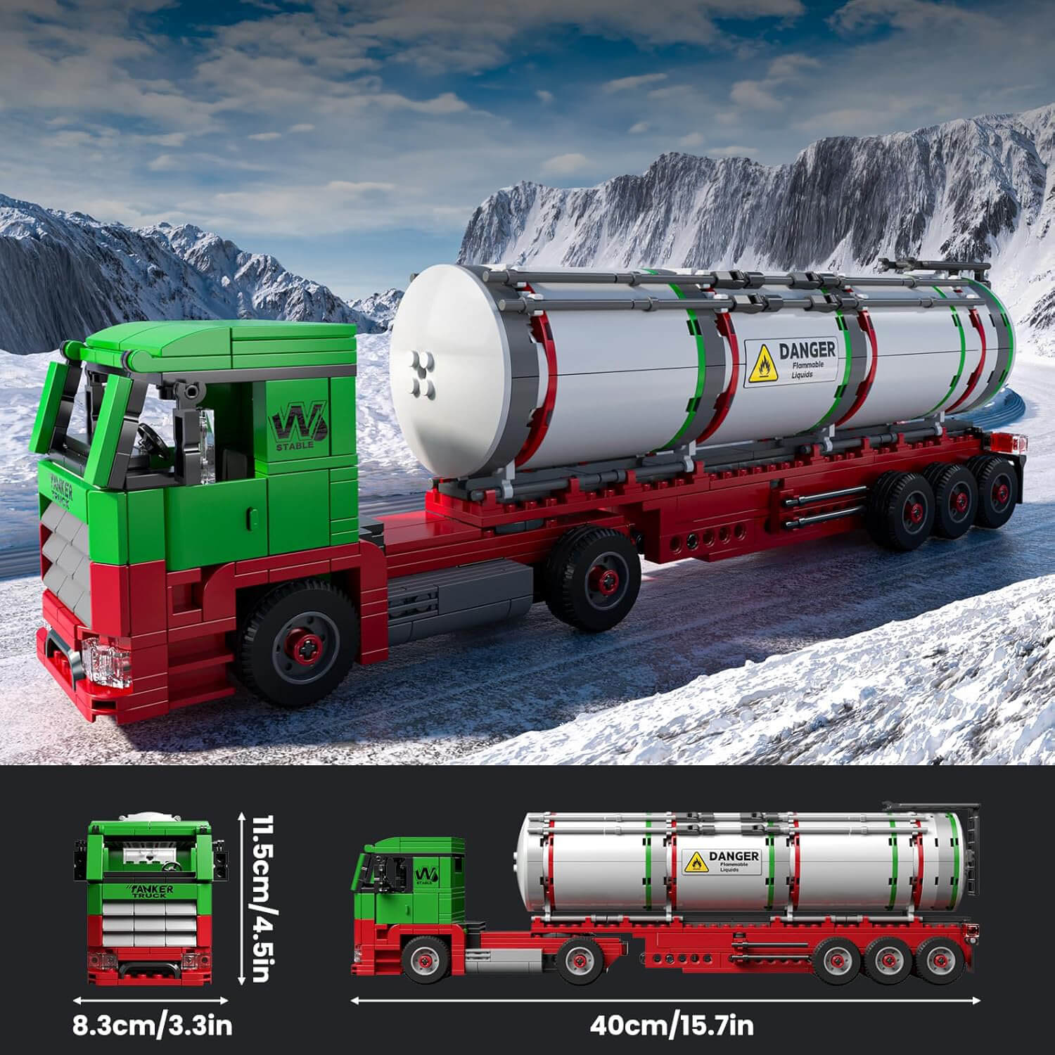 Fuel Tanker Truck 555pcs