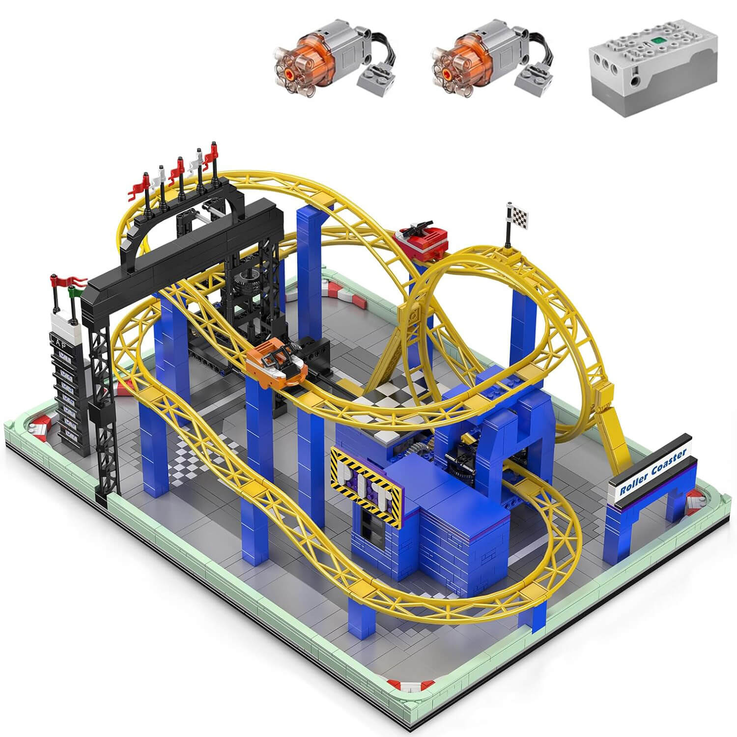 Motorised Roller Coaster 1706pcs