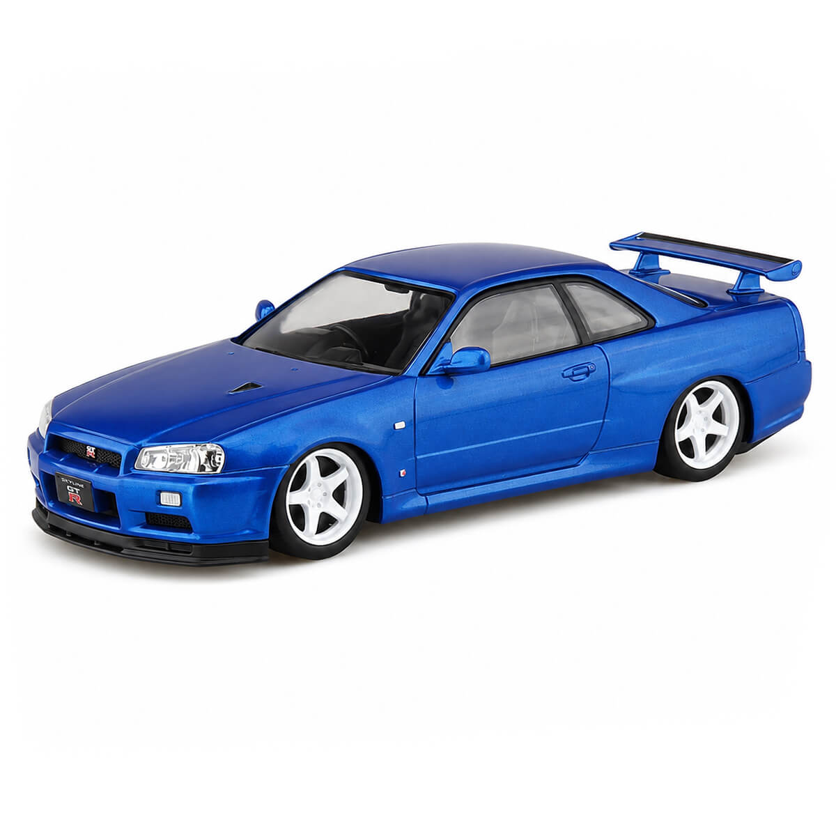 Bayside Blue Nissan Skyline GT-R R34 1:32 Scale - Construction Set