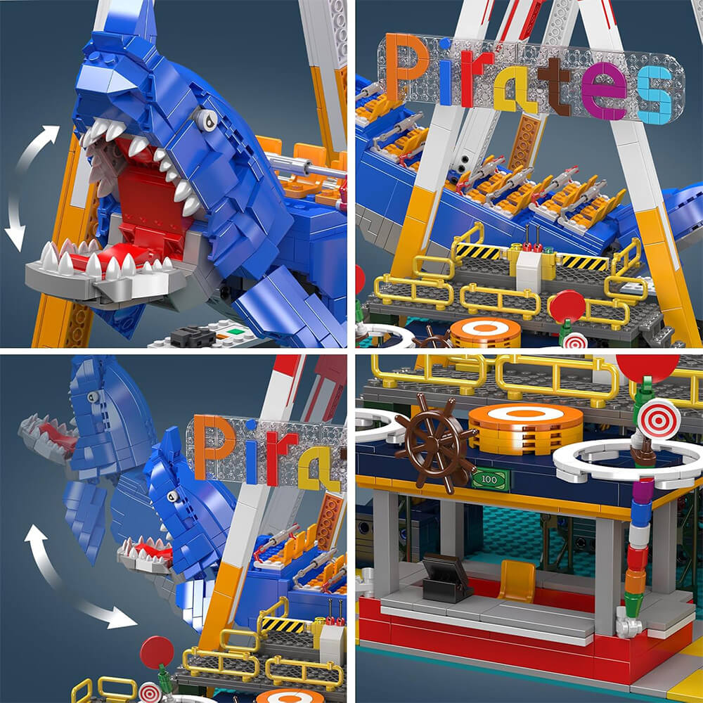Motorised Shark Swing Ride 1921pcs