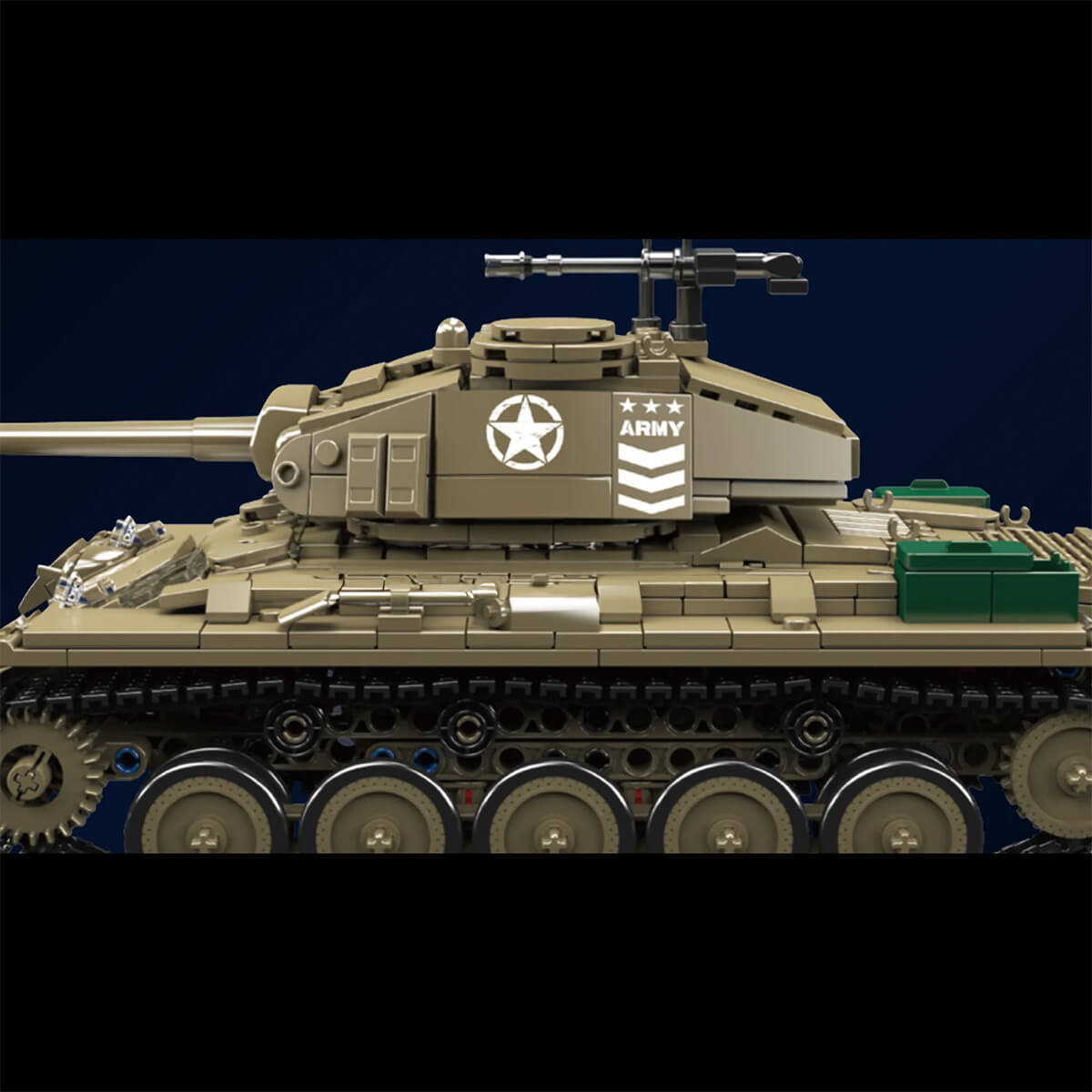 Remote Controlled M24 Chaffee Tank 931pcs