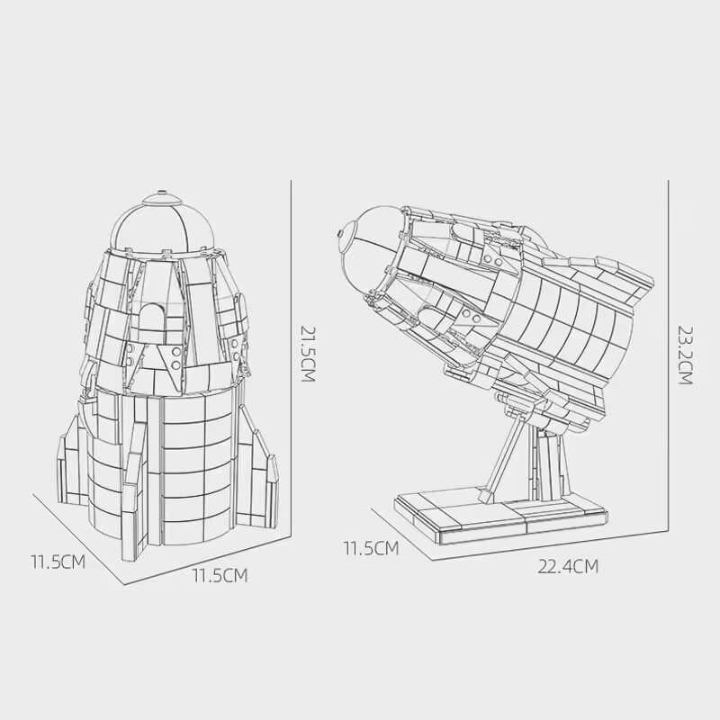 Space Capsule Explorer 849pcs