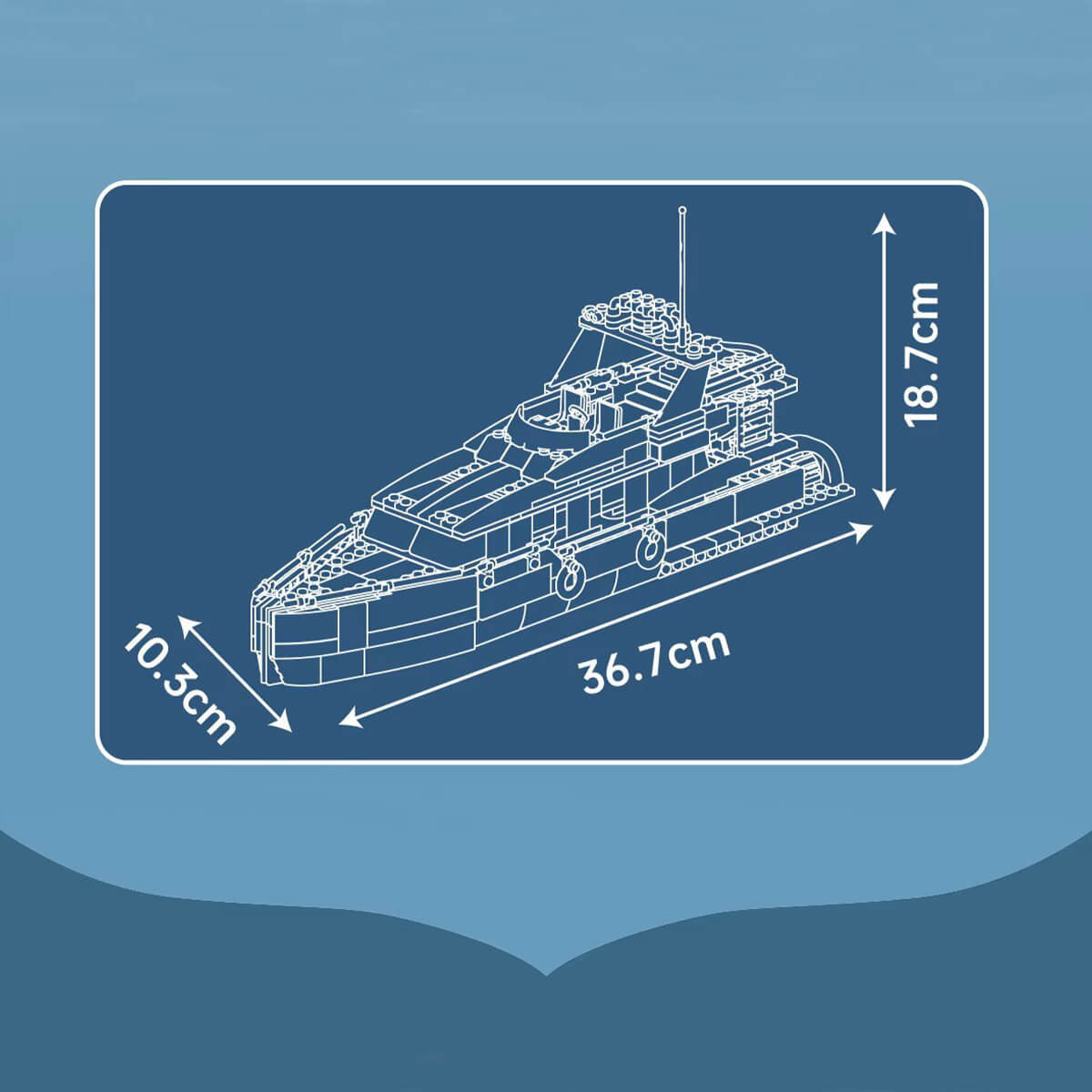 Twin Deck Ocean Cruiser 856pcs