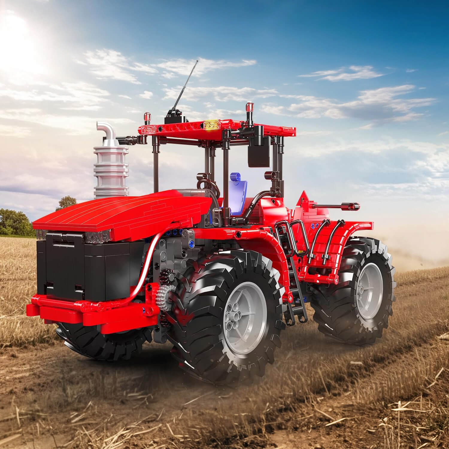Remote Controlled Red Tractor 1299pcs
