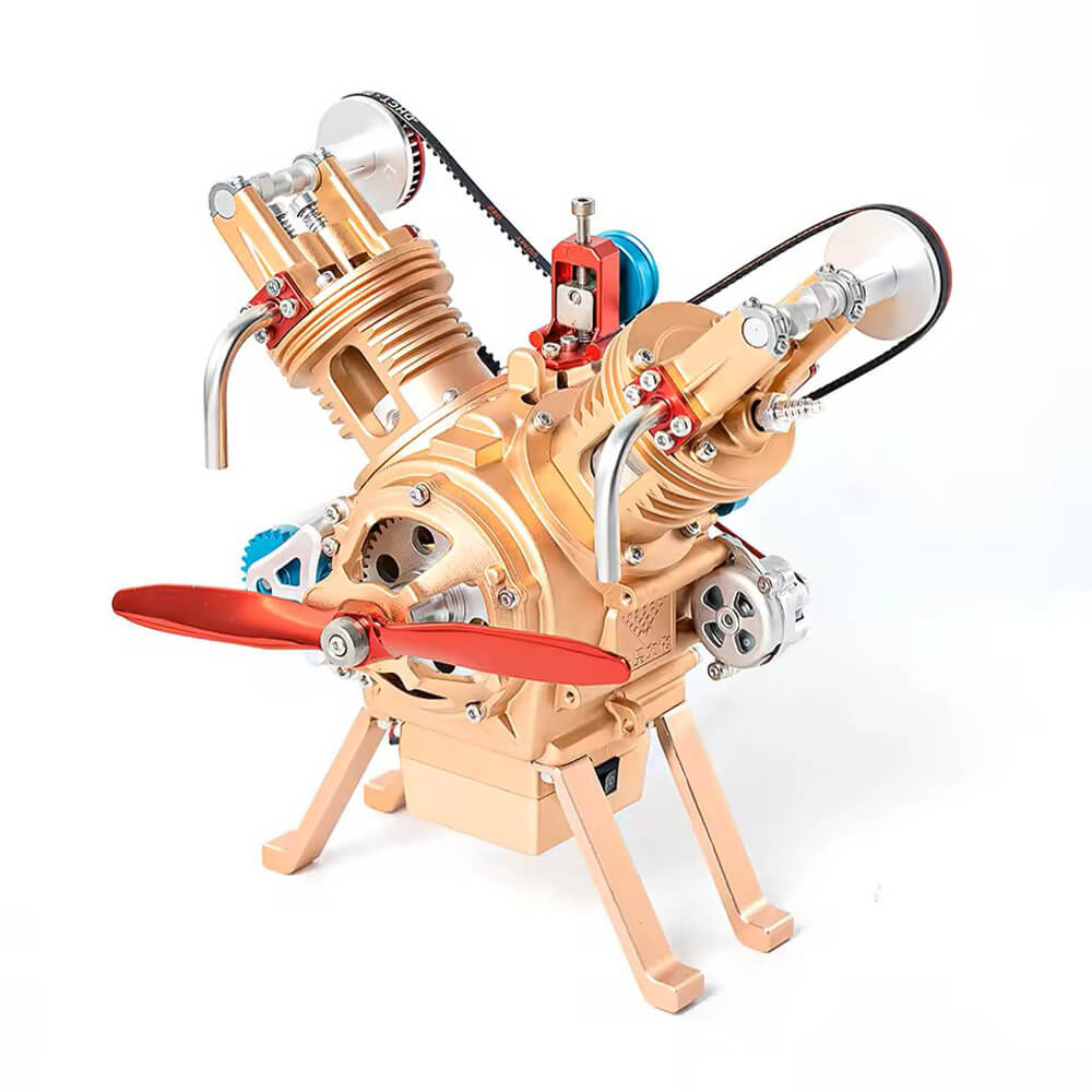 Two Cylinder Aircraft Engine - Metal Construction Set