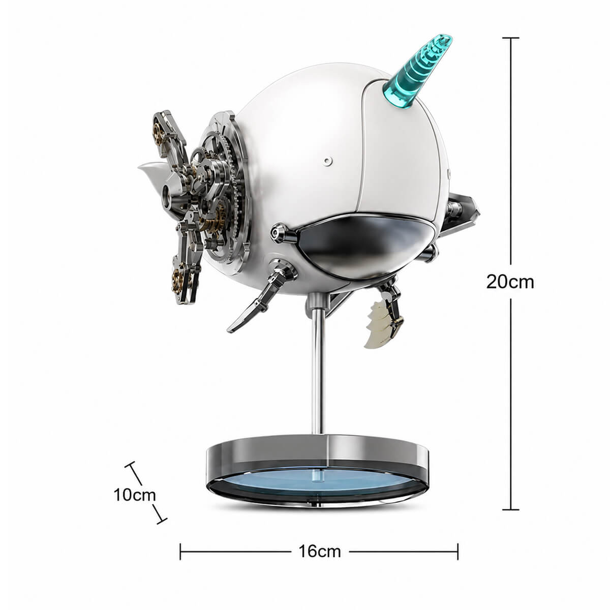 Mechanical Ocean Narwhal - Metal Construction Set