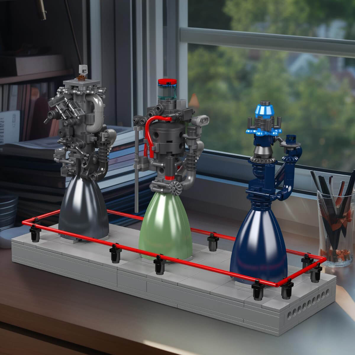 Methalox Rocket Engine Showcase 495pcs