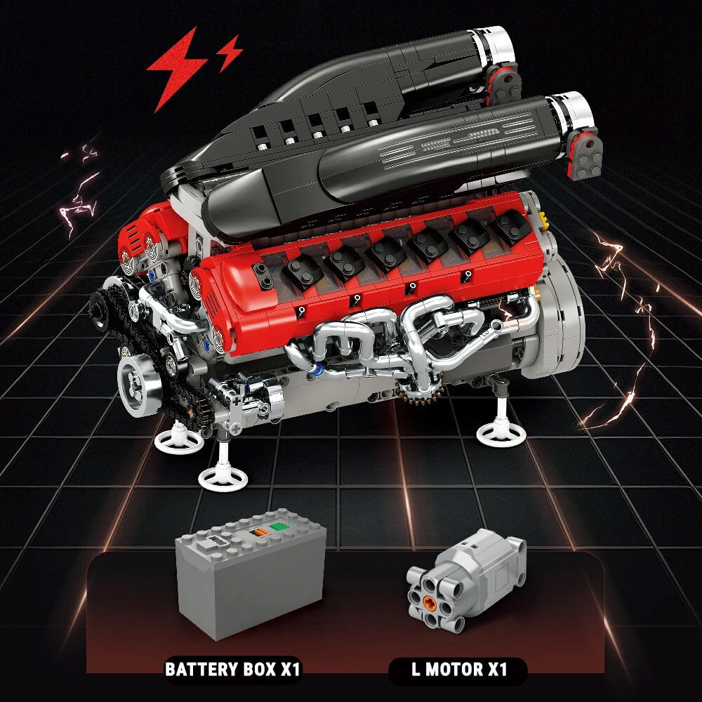 Legendary Prancing Horse V12 Engine 1239pcs