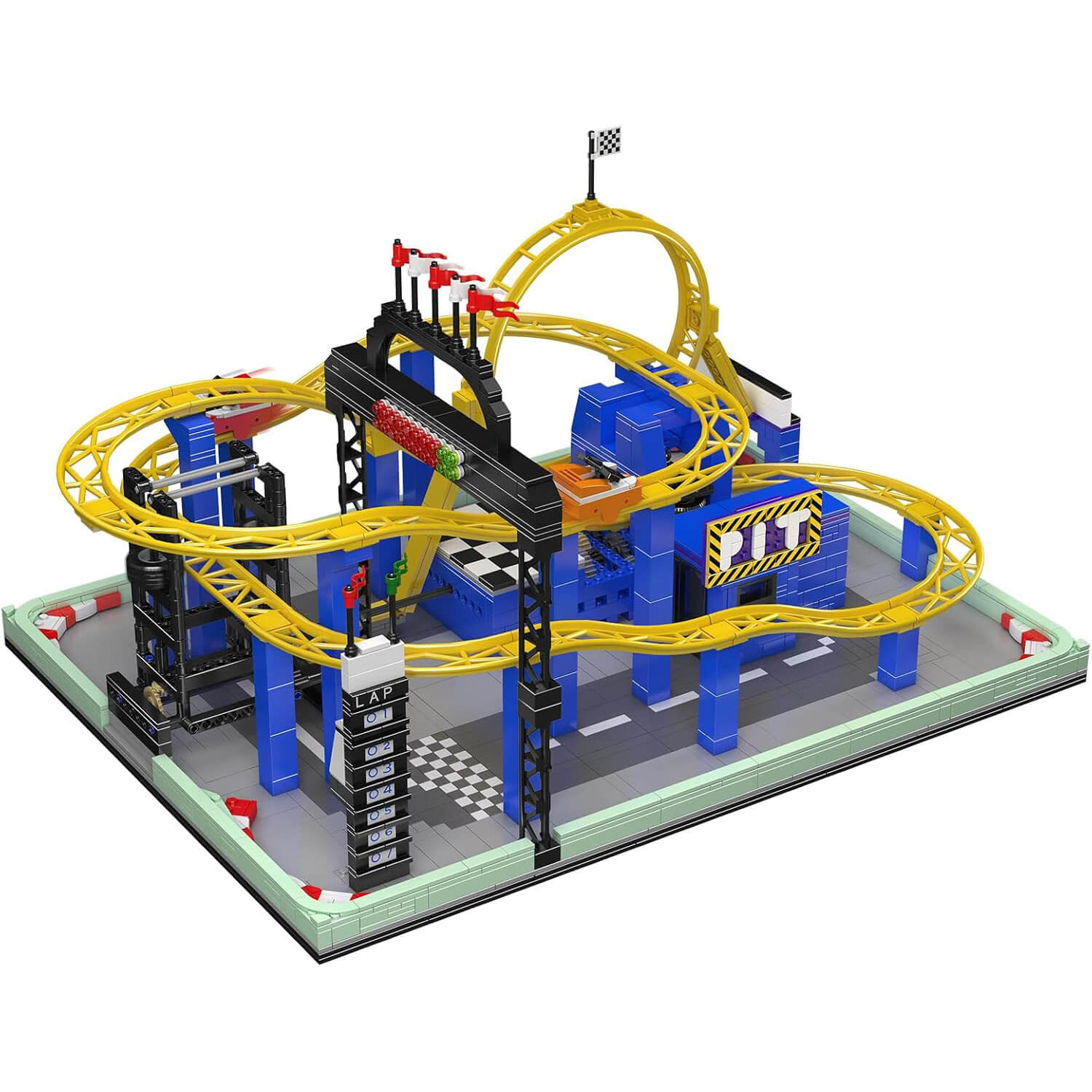 Motorised Roller Coaster 1706pcs