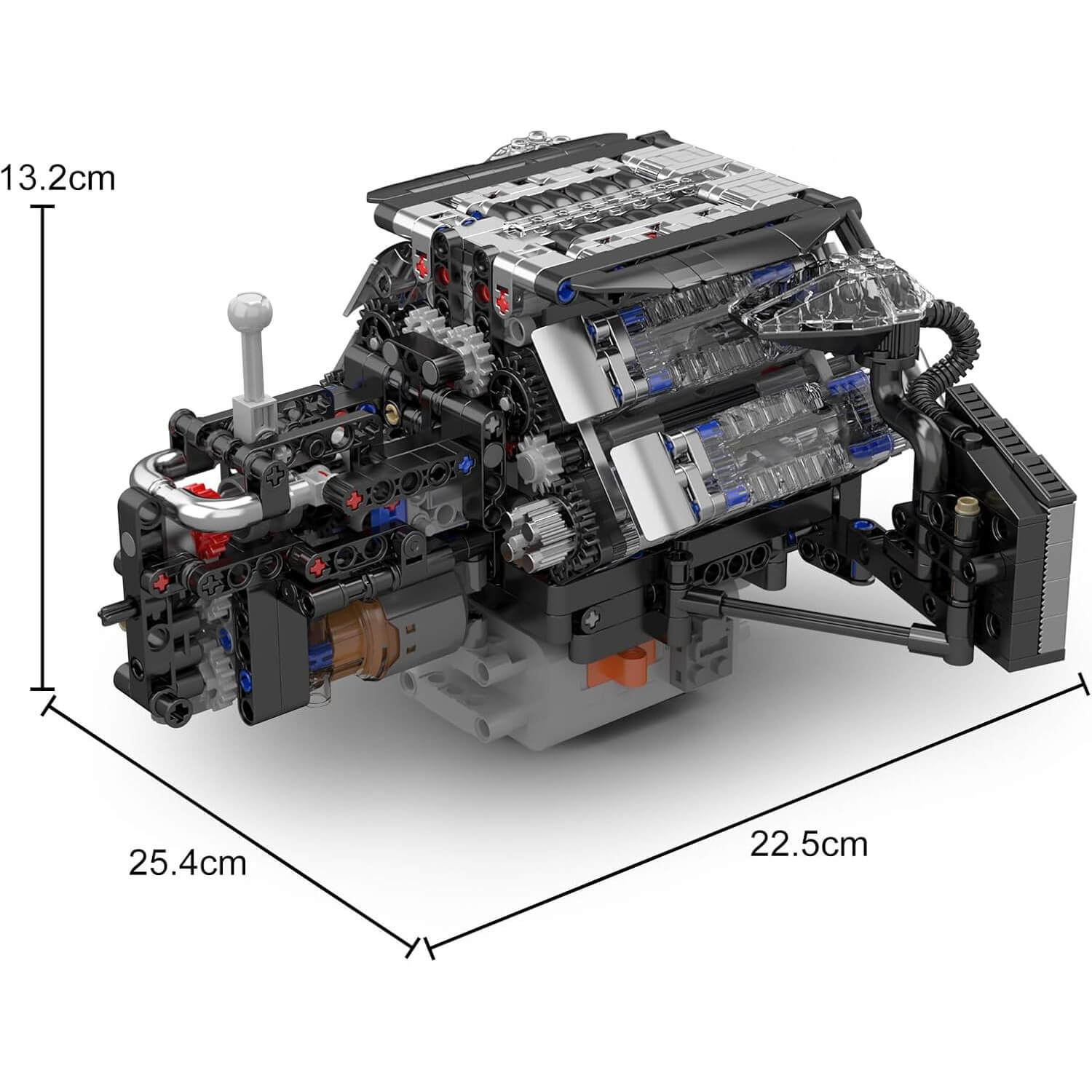 Twin Turbo W12 German Engine 870pcs