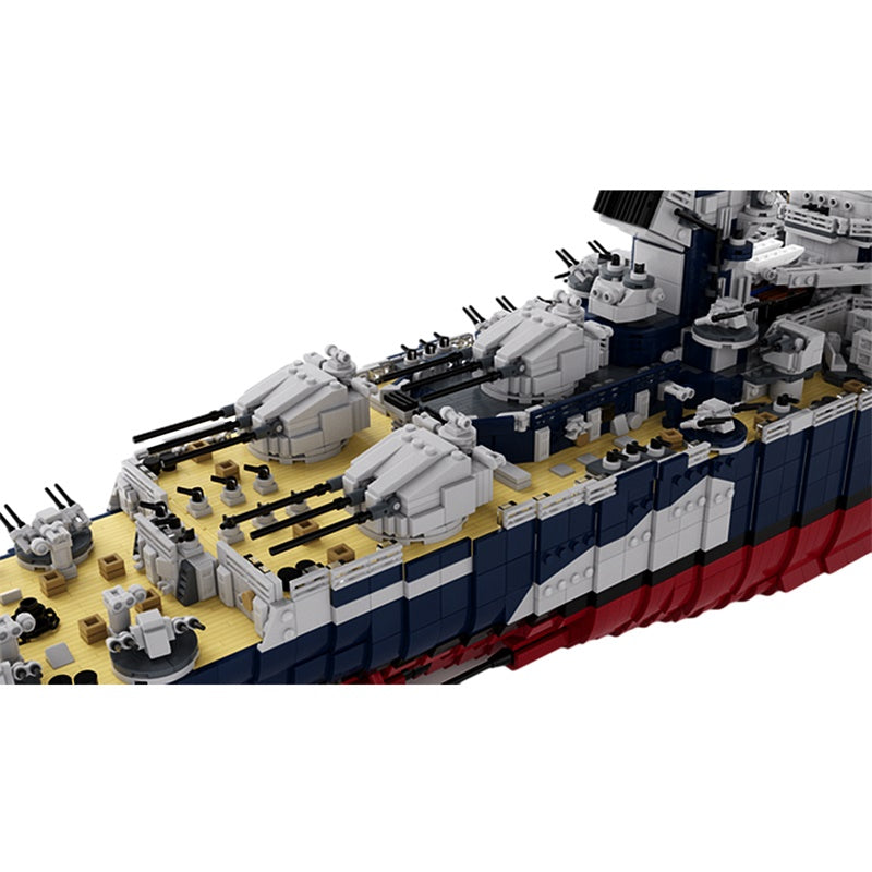 French Battleship Richelieu 10803pcs