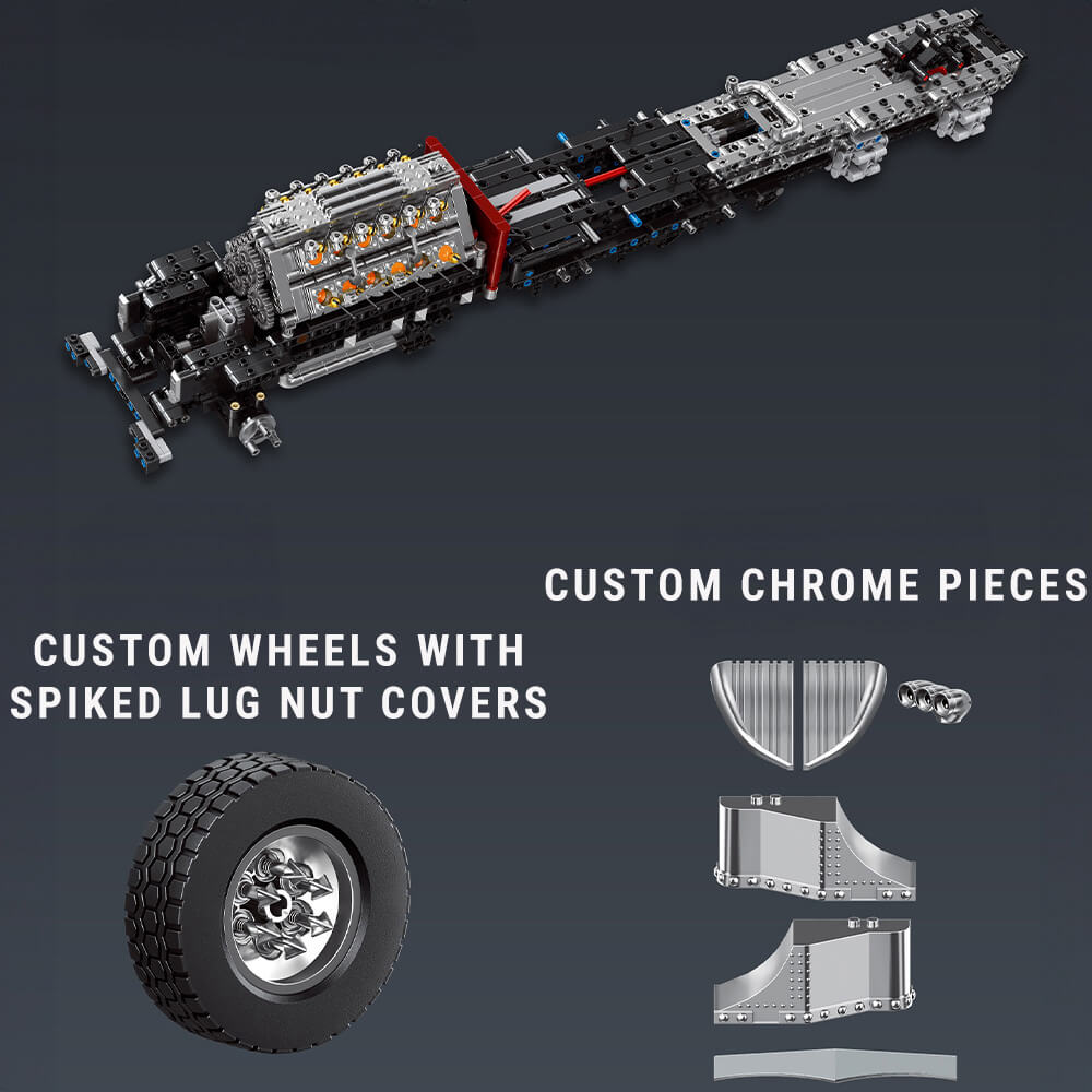 The American V24 Diesel Truck 3484pcs