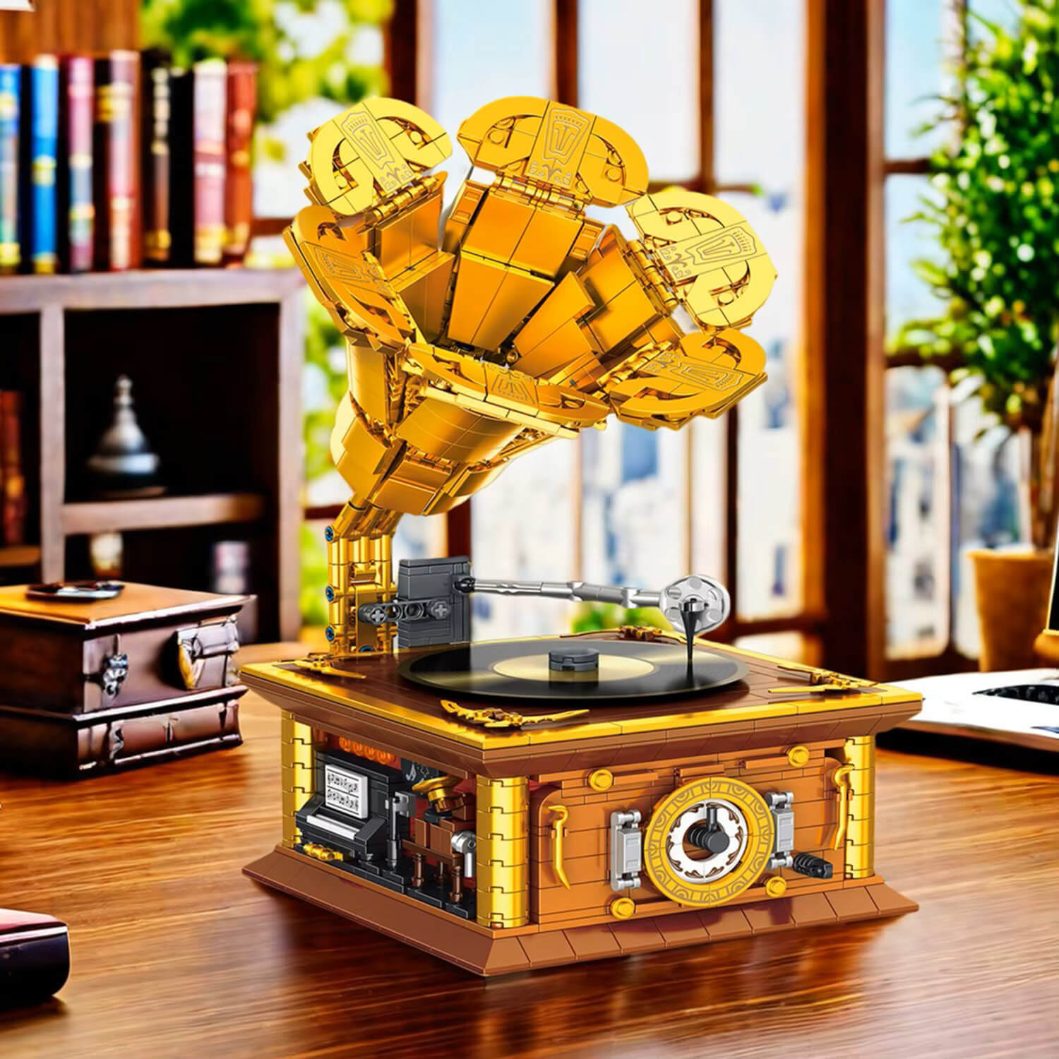 Vintage Golden Gramophone 1111pcs