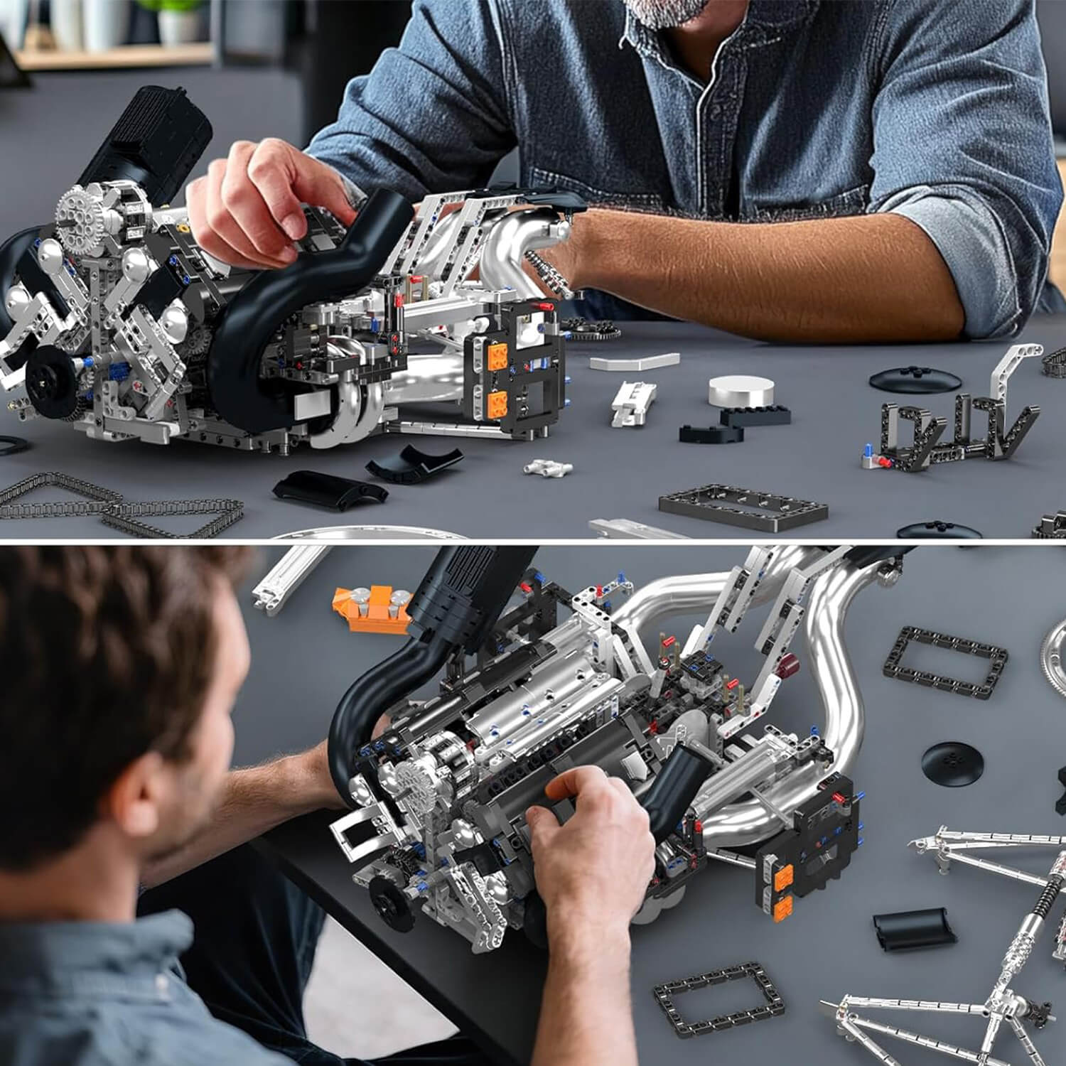 The Ultimate Scandinavian 5L V8 Engine & Gearbox 3191pcs