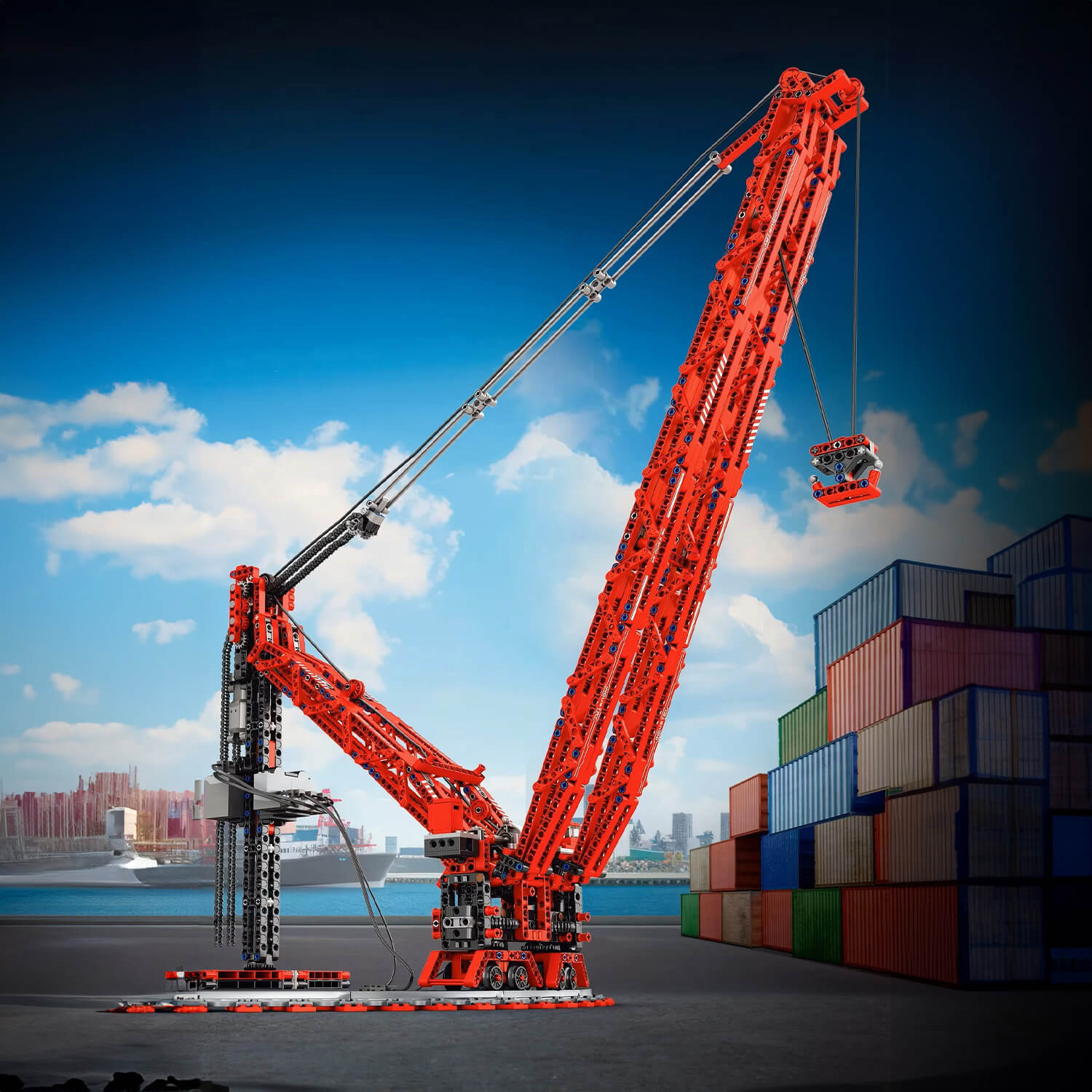 The World’s Strongest Land‑Based Crane 1195pcs
