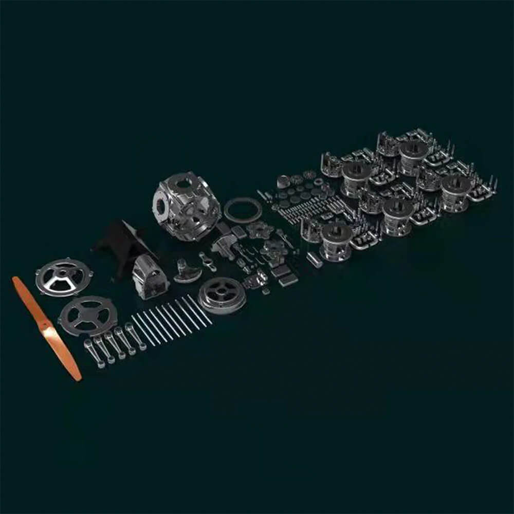 Radial Aircraft Engine - Metal Construction Set
