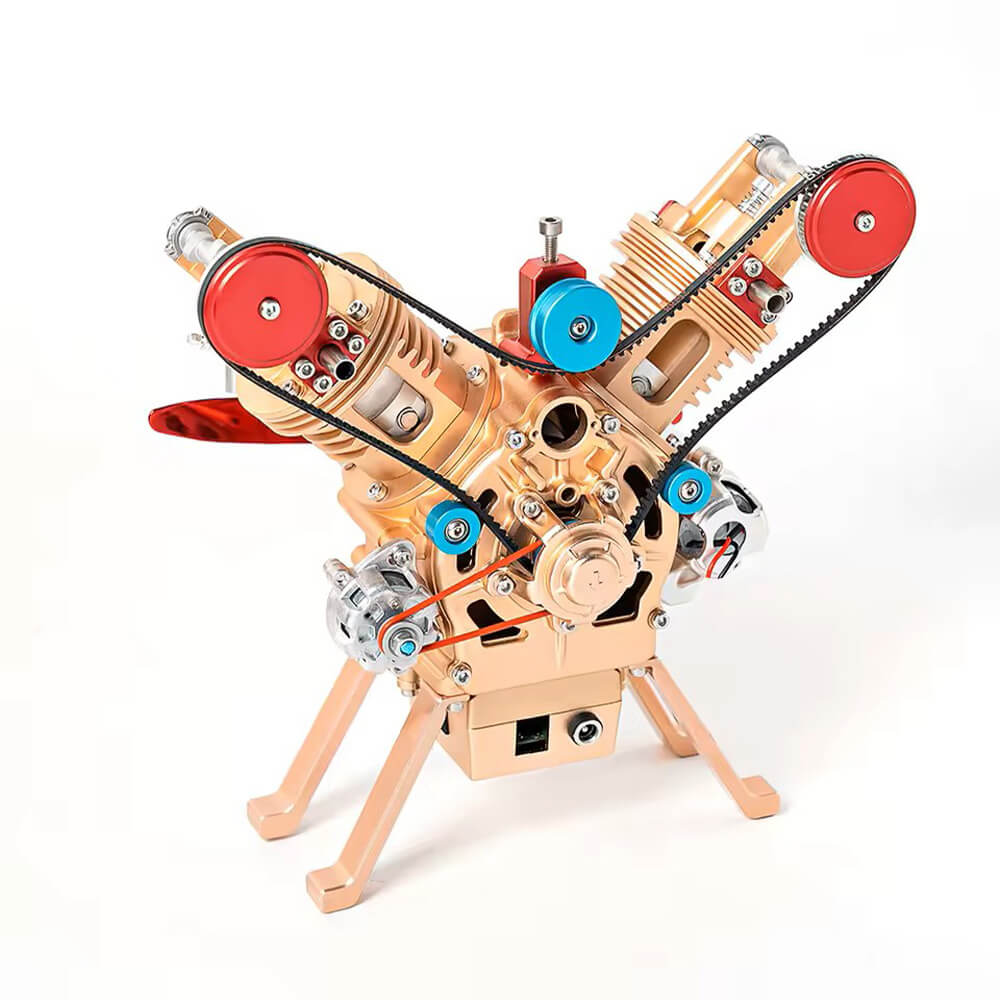 Two Cylinder Aircraft Engine - Metal Construction Set