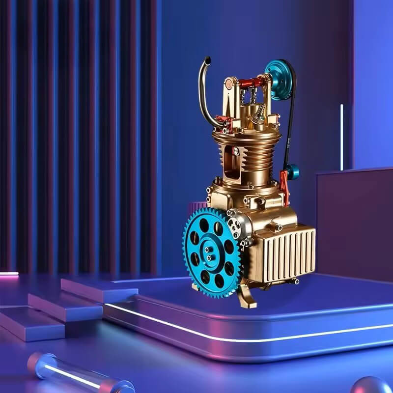 Single Cylinder Engine - Metal Construction Set