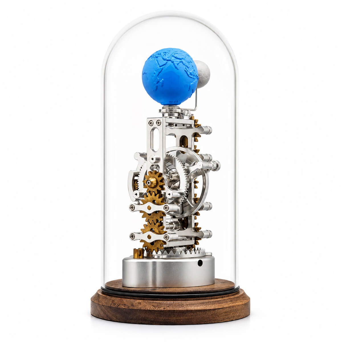 The Earth & Moon Clock - Metal Set