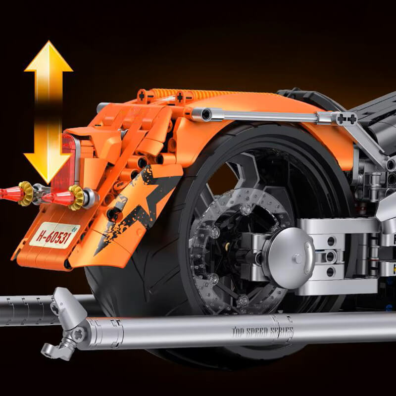 Orange Flame Heavy-Duty Bike 2391pcs