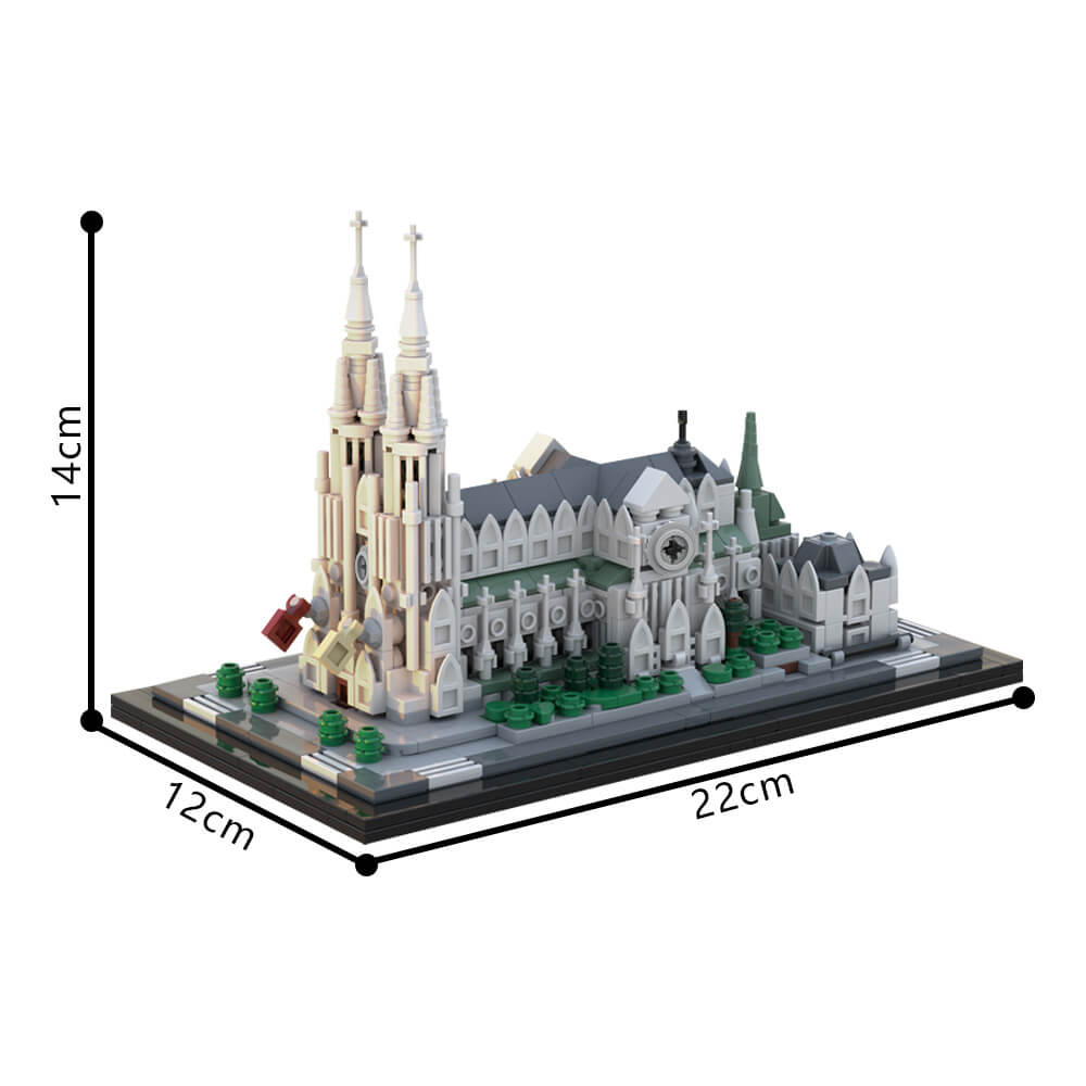 Saint Patrick's Cathedral 1:800 843pcs