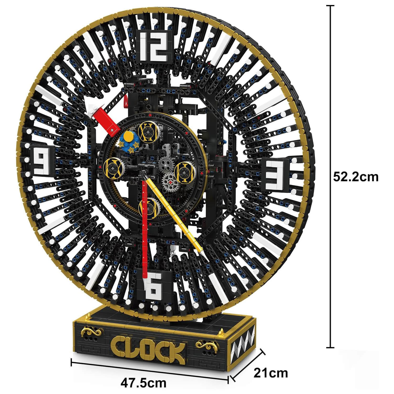 Motorised Steam Punk Mechanical Clock 3674pcs