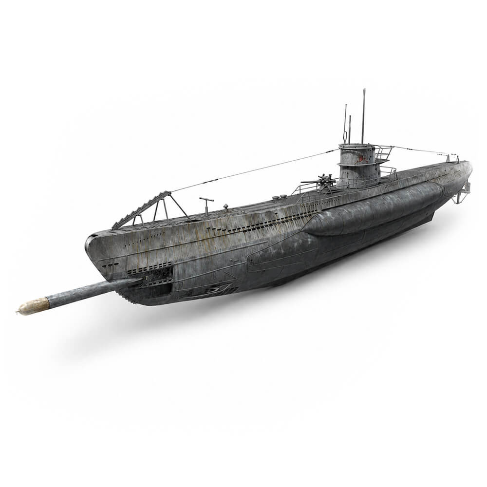 German Submarine U-96 1:144 Scale - Construction Set