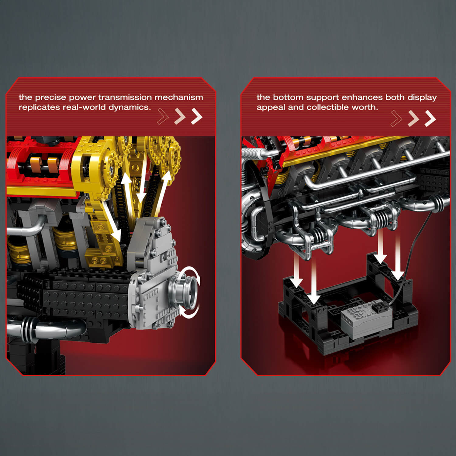 The Ultimate Italian Supercar V12 Engine 4718pcs