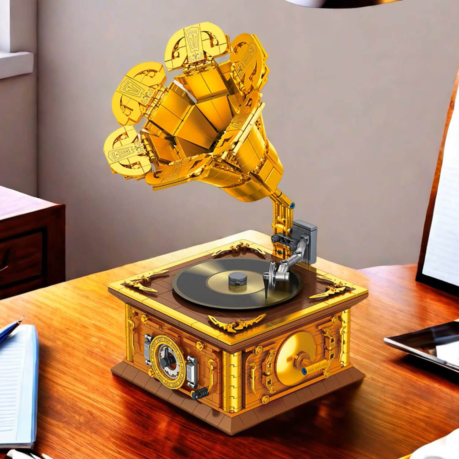 Vintage Golden Gramophone 1111pcs