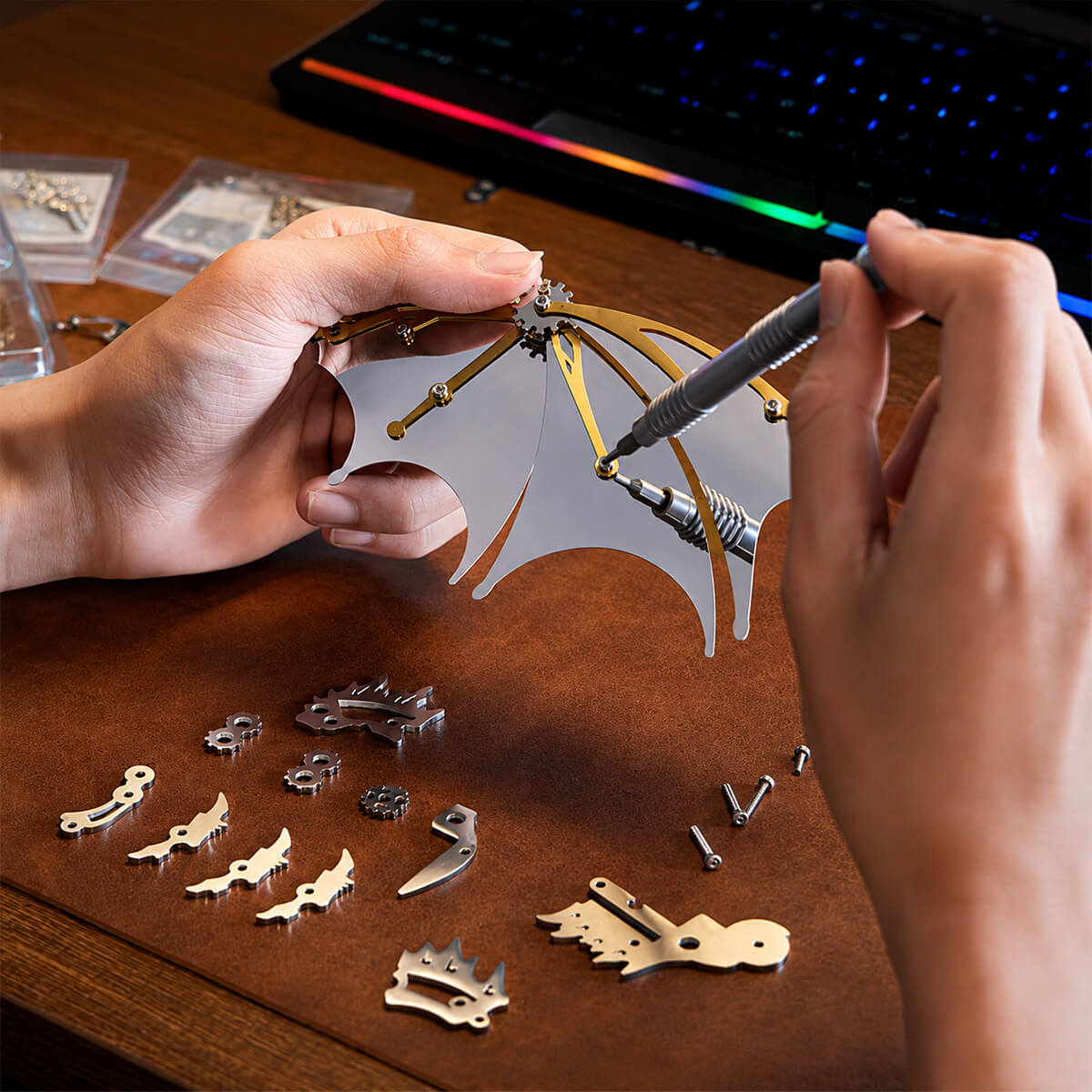 The Mechanical Sky Dragon - Metal Construction Set