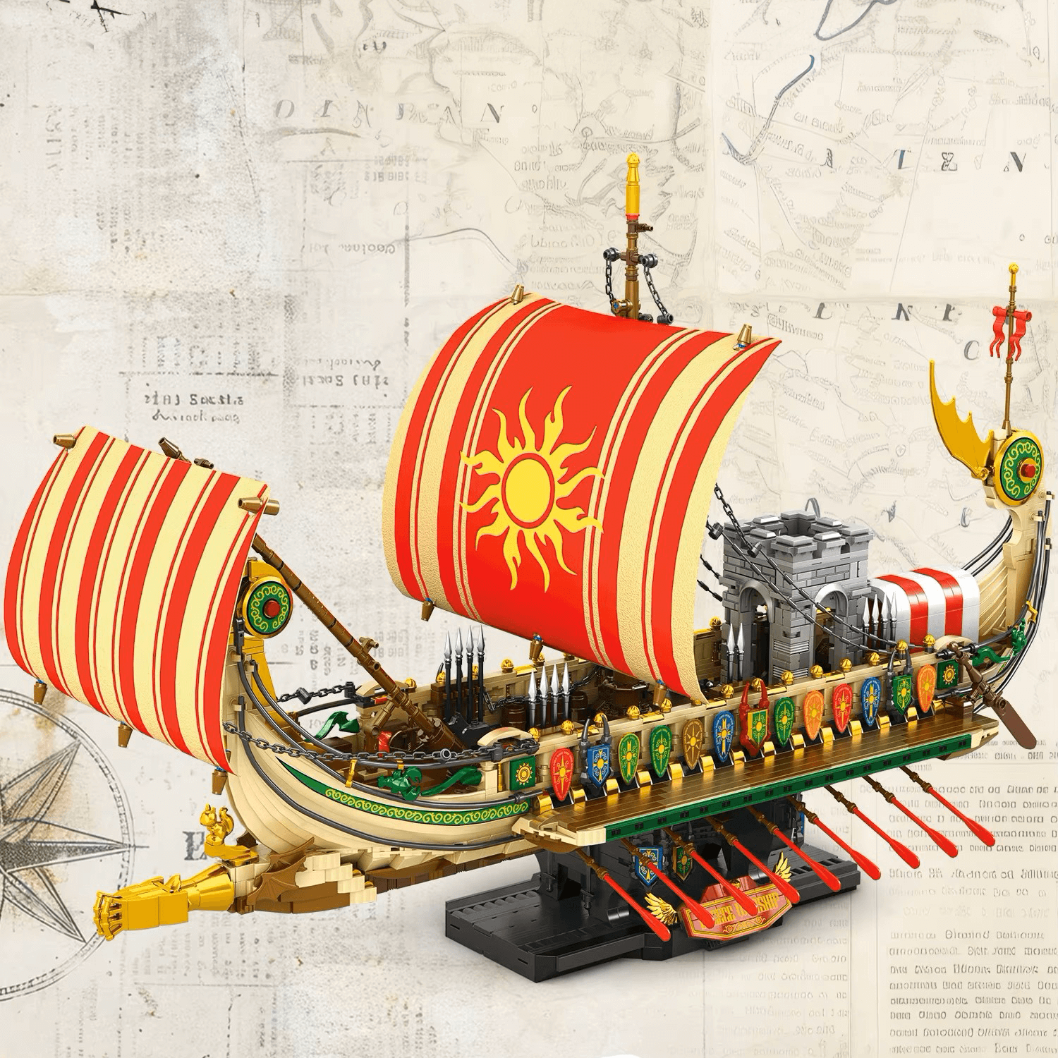 Greek Warship 2981pcs