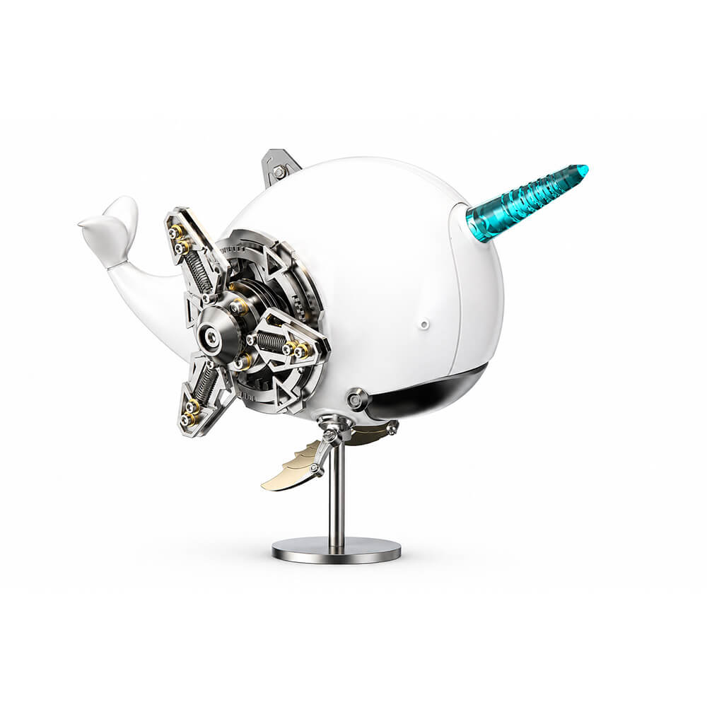 Mechanical Ocean Narwhal - Metal Construction Set